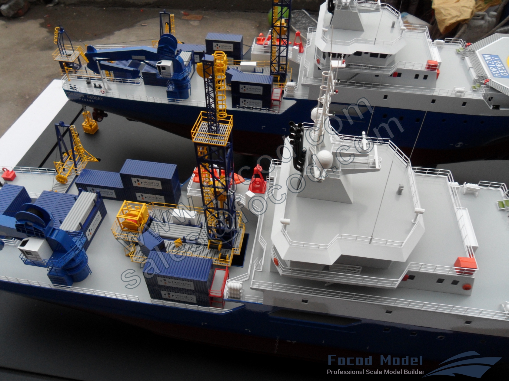 customized model of 87m Research-Survey Vessel